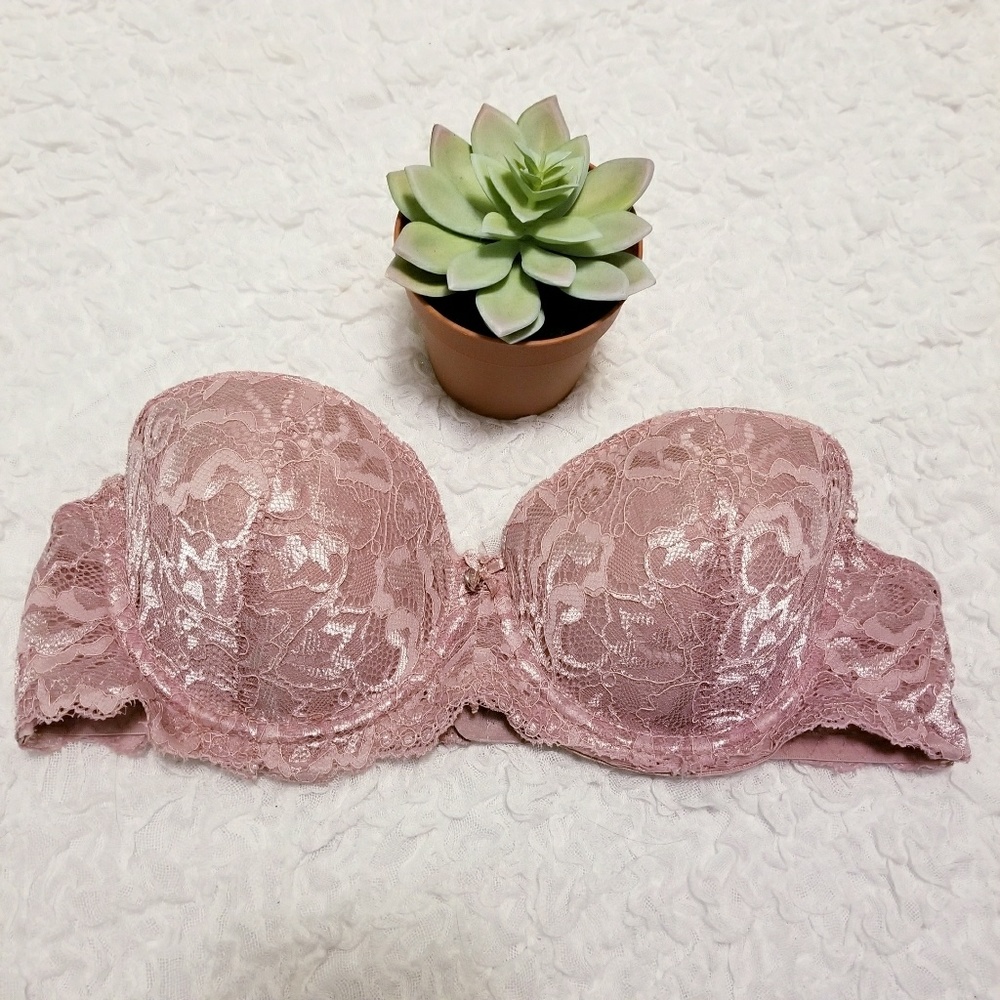 34 C Pink Lace Bra by Marilyn Monroe - Picture 1 of 6